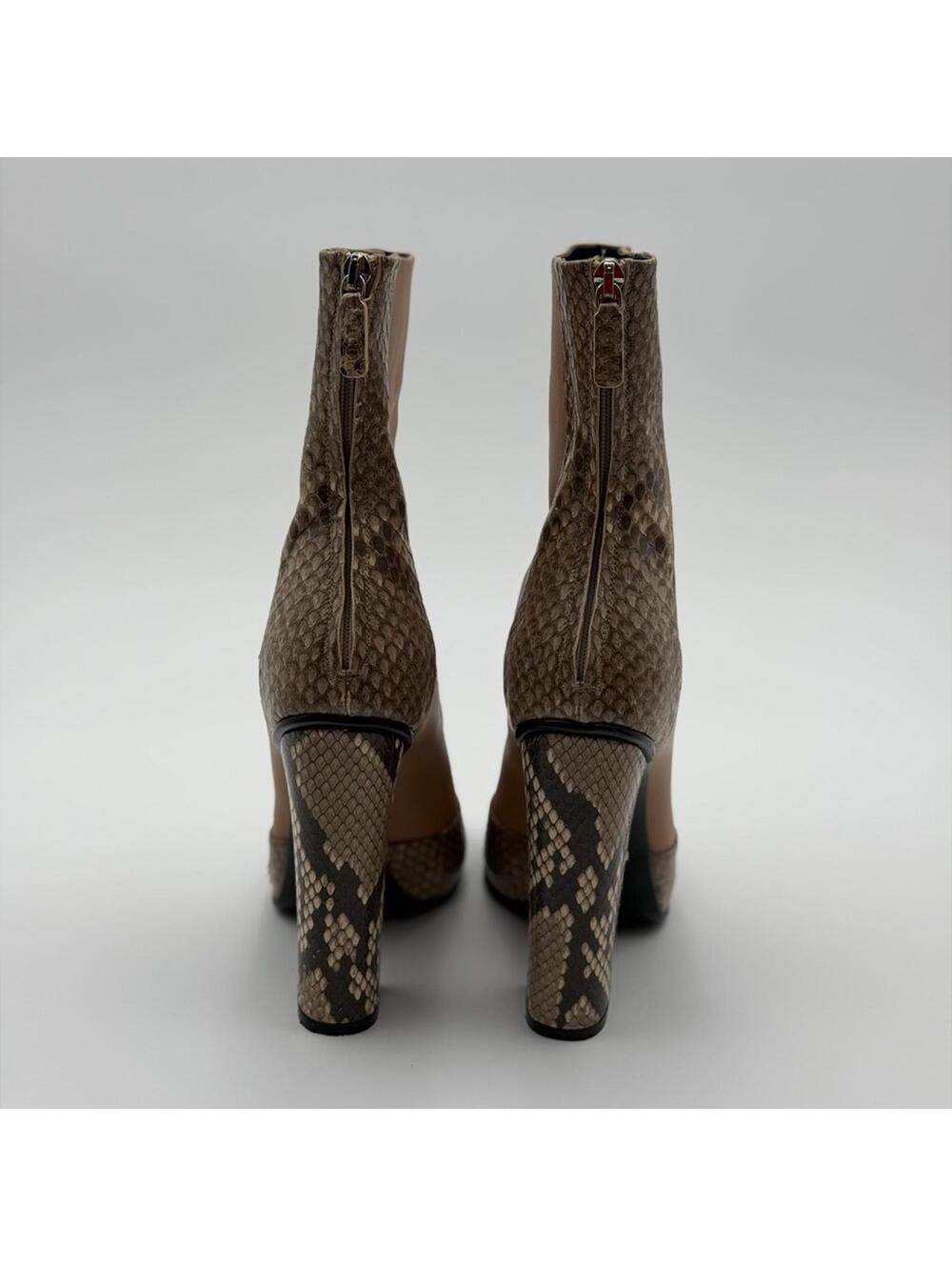 Gucci Python & Leather Ankle Boots – Size 37 - Picture 4 of 8